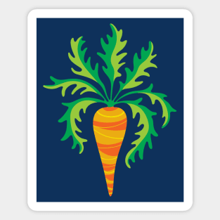 CRAZY CARROT Fun Healthy Vegetable Veggie Orange Green - UnBlink Studio by Jackie Tahara Magnet